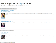 Tablet Screenshot of loveismagicdecompressed.blogspot.com
