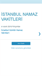 Mobile Screenshot of istanbulnamazvakitleri.blogspot.com