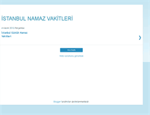 Tablet Screenshot of istanbulnamazvakitleri.blogspot.com