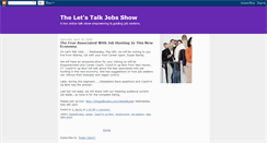 Desktop Screenshot of letstalkjobsshow.blogspot.com