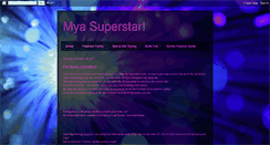 Desktop Screenshot of myasuperstar.blogspot.com