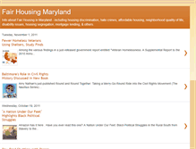 Tablet Screenshot of fairhousingmaryland.blogspot.com