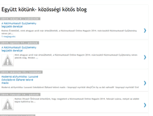 Tablet Screenshot of egyuttkotunk.blogspot.com