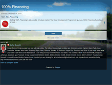 Tablet Screenshot of 100percentrdafinancing.blogspot.com