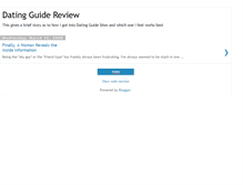 Tablet Screenshot of datingguidereview.blogspot.com
