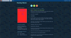 Desktop Screenshot of hockeybums.blogspot.com