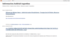 Desktop Screenshot of judicialargentina.blogspot.com