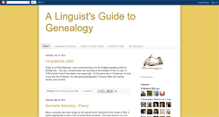 Desktop Screenshot of linguistgenealogist.blogspot.com