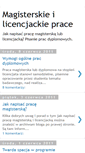 Mobile Screenshot of magisterskie-prace.blogspot.com