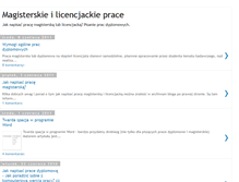 Tablet Screenshot of magisterskie-prace.blogspot.com