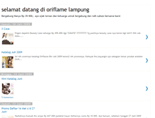 Tablet Screenshot of lilik-oriflame-lampung.blogspot.com