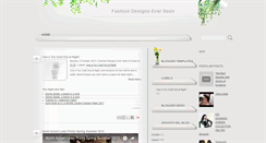 Desktop Screenshot of fashiondesignseverseen.blogspot.com