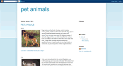 Desktop Screenshot of petanimalinfo.blogspot.com