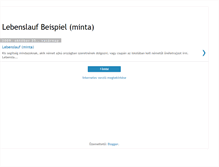 Tablet Screenshot of lebenslauf-x.blogspot.com