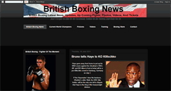 Desktop Screenshot of boxingupdatesblog.blogspot.com