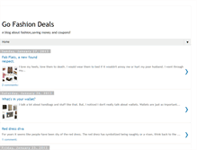 Tablet Screenshot of gofashiondeals.blogspot.com