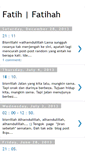 Mobile Screenshot of fatihfatihah.blogspot.com