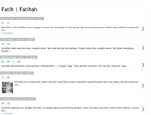 Tablet Screenshot of fatihfatihah.blogspot.com