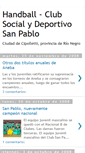 Mobile Screenshot of handballsanpablo.blogspot.com