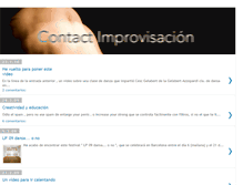 Tablet Screenshot of contact-improvisacion.blogspot.com