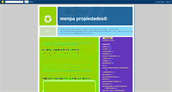 Desktop Screenshot of menpapropiedades.blogspot.com