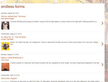 Tablet Screenshot of endlessforms.blogspot.com