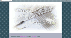 Desktop Screenshot of fleursetrayures.blogspot.com