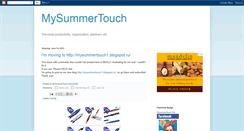 Desktop Screenshot of mysummertouch.blogspot.com