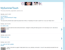 Tablet Screenshot of mysummertouch.blogspot.com