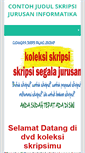 Mobile Screenshot of contohskripsiinformatika.blogspot.com