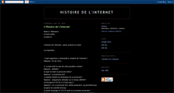 Desktop Screenshot of histoiredelinternet.blogspot.com