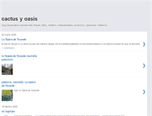 Tablet Screenshot of cactusyoasis.blogspot.com