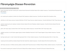 Tablet Screenshot of fibromyalgia--prevention-today.blogspot.com