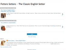 Tablet Screenshot of fetters-setters-english-setters.blogspot.com