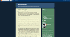Desktop Screenshot of annuityriders.blogspot.com