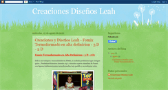 Desktop Screenshot of creacionesydisenosleah.blogspot.com