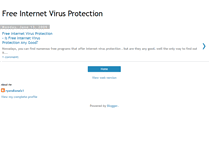 Tablet Screenshot of freeinternetvirusprotection.blogspot.com