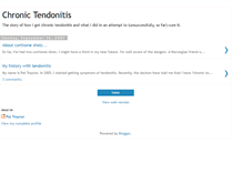 Tablet Screenshot of chronictendonitis.blogspot.com