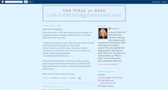 Desktop Screenshot of final30days.blogspot.com