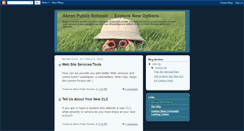 Desktop Screenshot of akronschools.blogspot.com