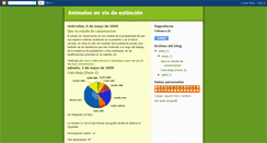 Desktop Screenshot of extincionenanimales.blogspot.com