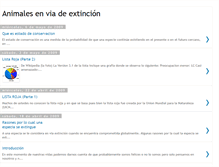 Tablet Screenshot of extincionenanimales.blogspot.com