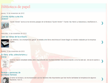 Tablet Screenshot of bibliotecadepapel.blogspot.com