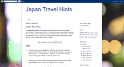 Desktop Screenshot of japan-travel-hints.blogspot.com