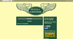 Desktop Screenshot of dutchdefender.blogspot.com