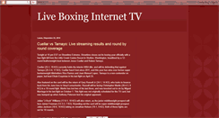 Desktop Screenshot of liveboxinginternettv.blogspot.com