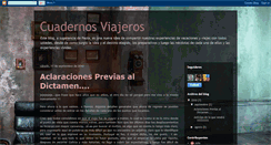 Desktop Screenshot of cuadernosviajeros.blogspot.com