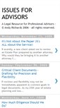 Mobile Screenshot of issuesforadvisors.blogspot.com