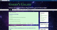 Desktop Screenshot of greensgalaxy.blogspot.com