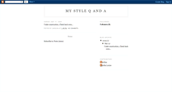Desktop Screenshot of mystyleqanda.blogspot.com